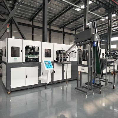 White 49kw Automatic Pet Blowing Machine 9000BPH Pet Bottling Line