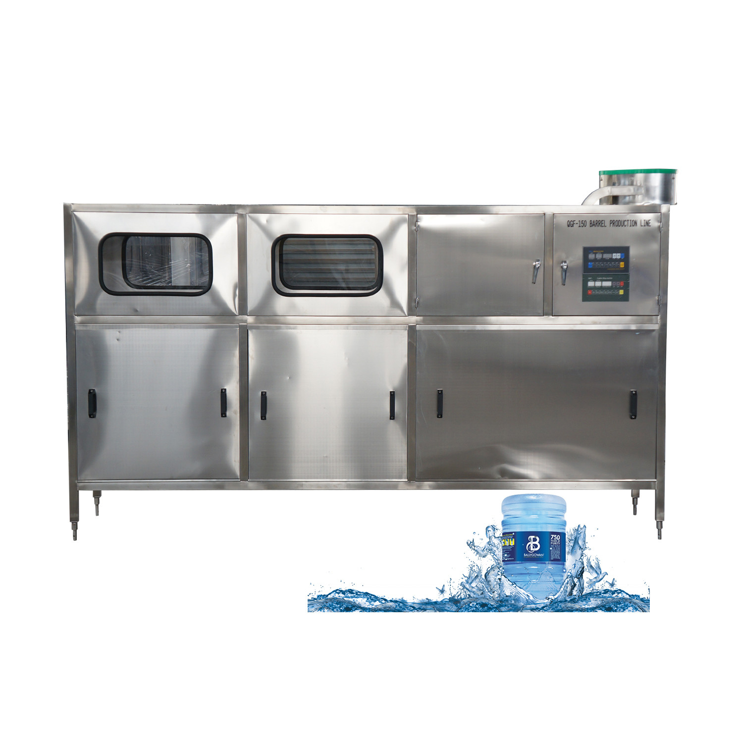 CE 150BPH 5 Gallon Automatic Filling Machines Complete Bottled Water